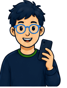 Scout, the MobilePlanGenius AI guide, holding a phone